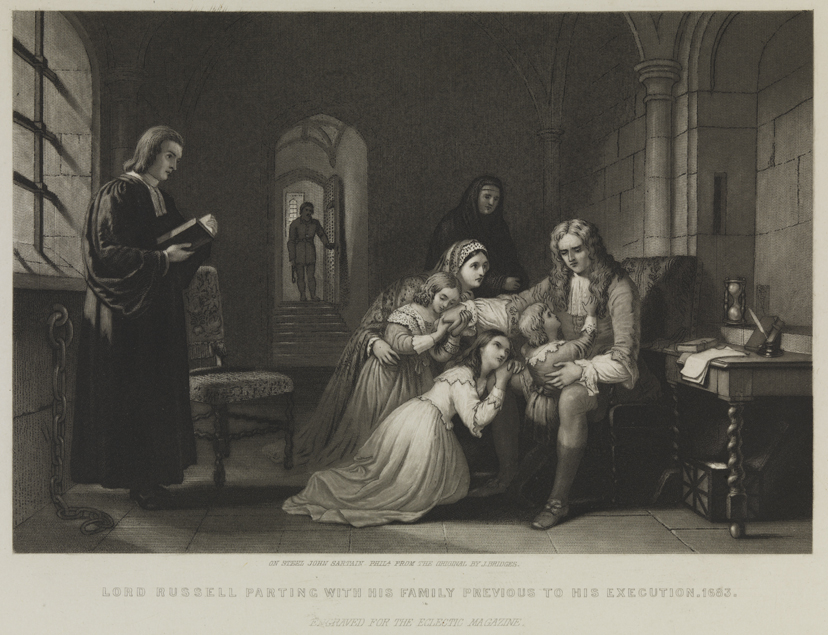 Lord Russell parting with his Family Previous to his Execution