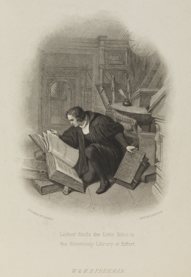 Luther Finds the Latin Bible in the University Library at Erfurt