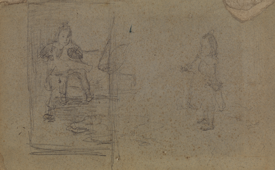 Figure Studies of an Unidentified Girl