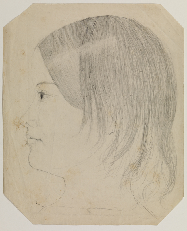 Self-Portrait (?) in Profile