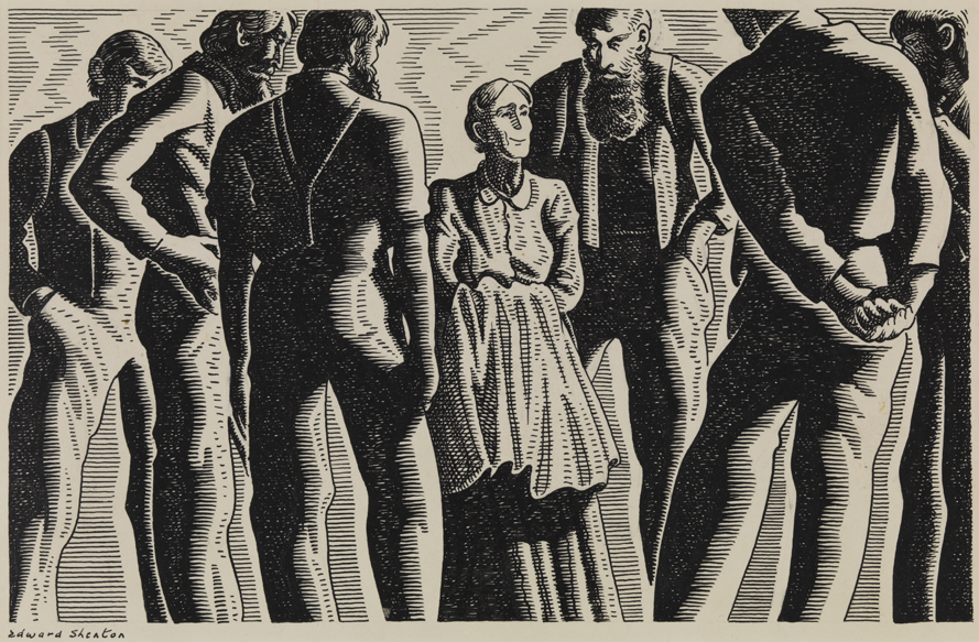 Six Men Surounding Woman - The Forresters