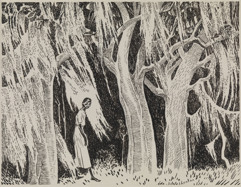 Negro Woman in Forest