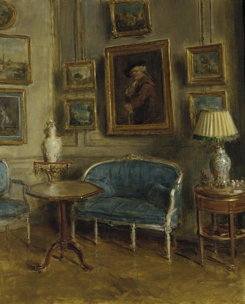 Interior of Artist's Apartment in Paris 