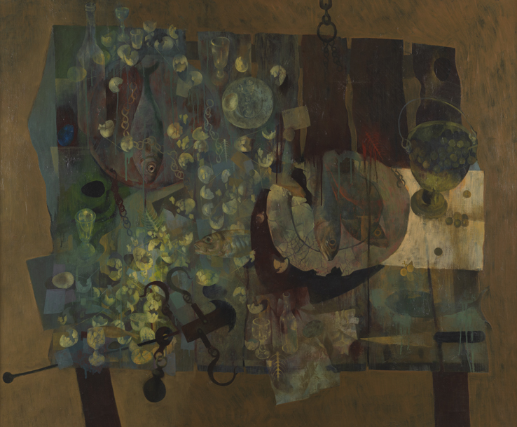 Table with Fish and Scales 