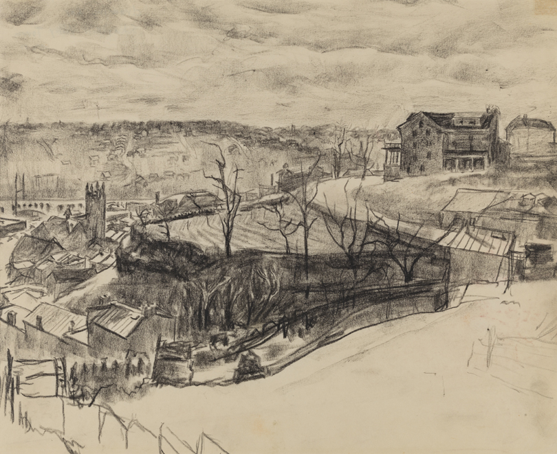 Schuylkill Valley Town (preparatory sketch)