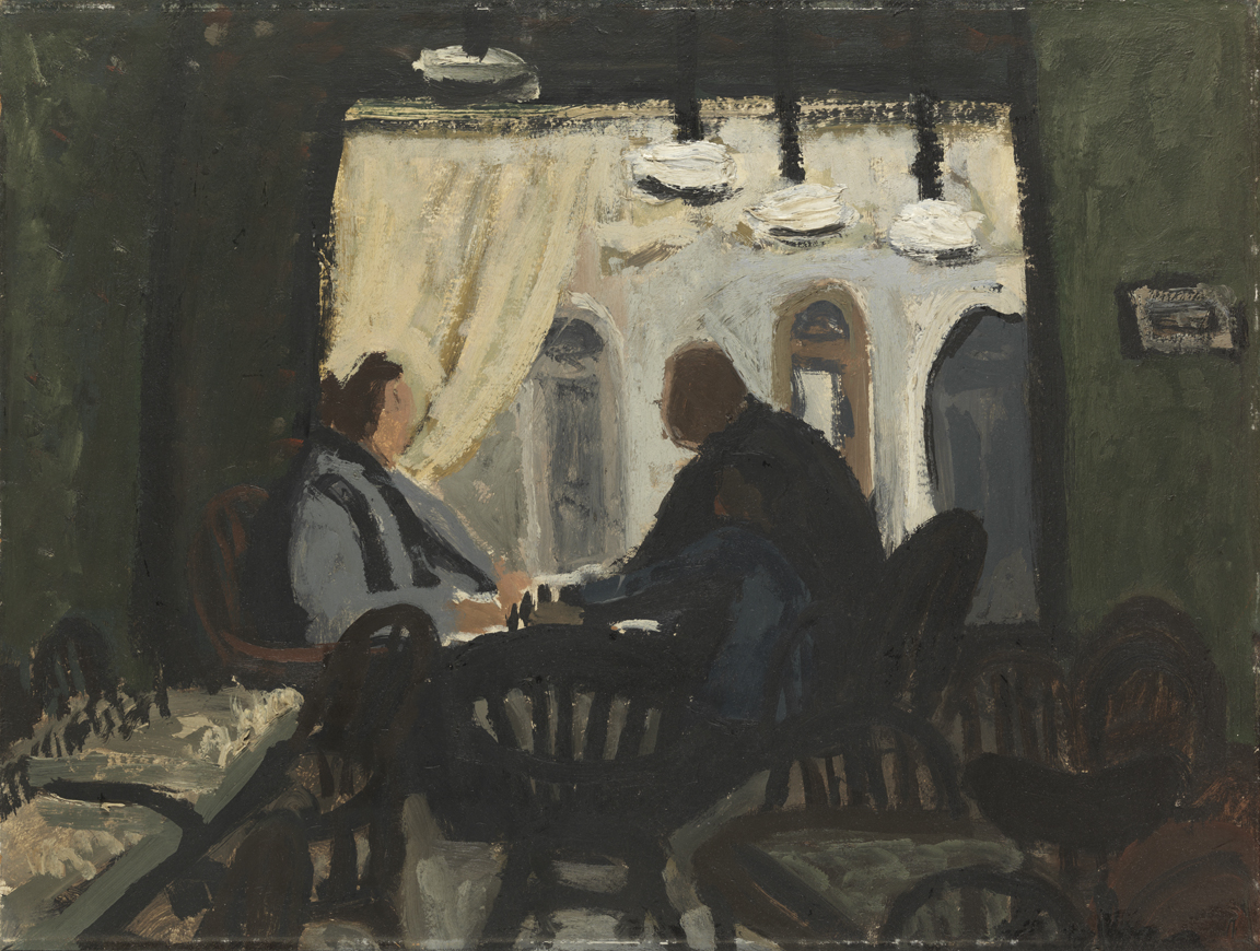 Couple Playing Chess by Window 