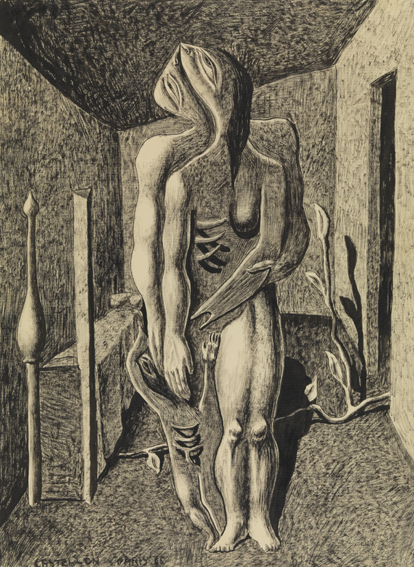 [Two figures; child]