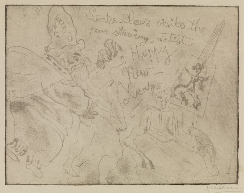 Santa Claus Visits the Poor Starving Artist