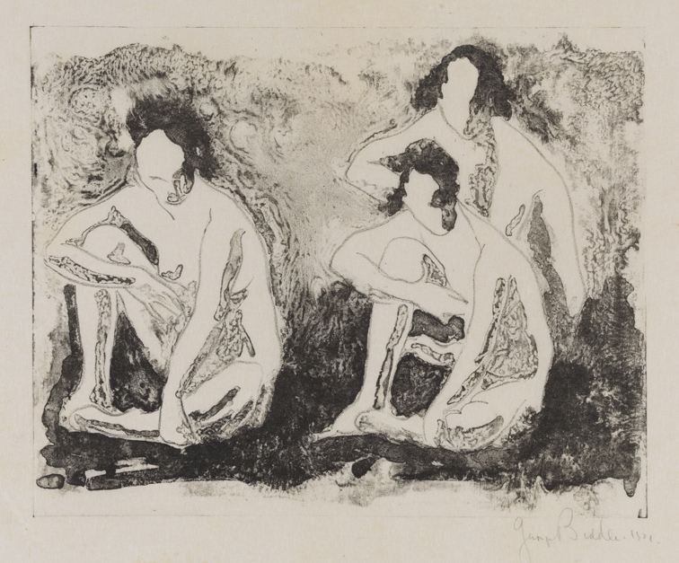 Nude Figures Seated