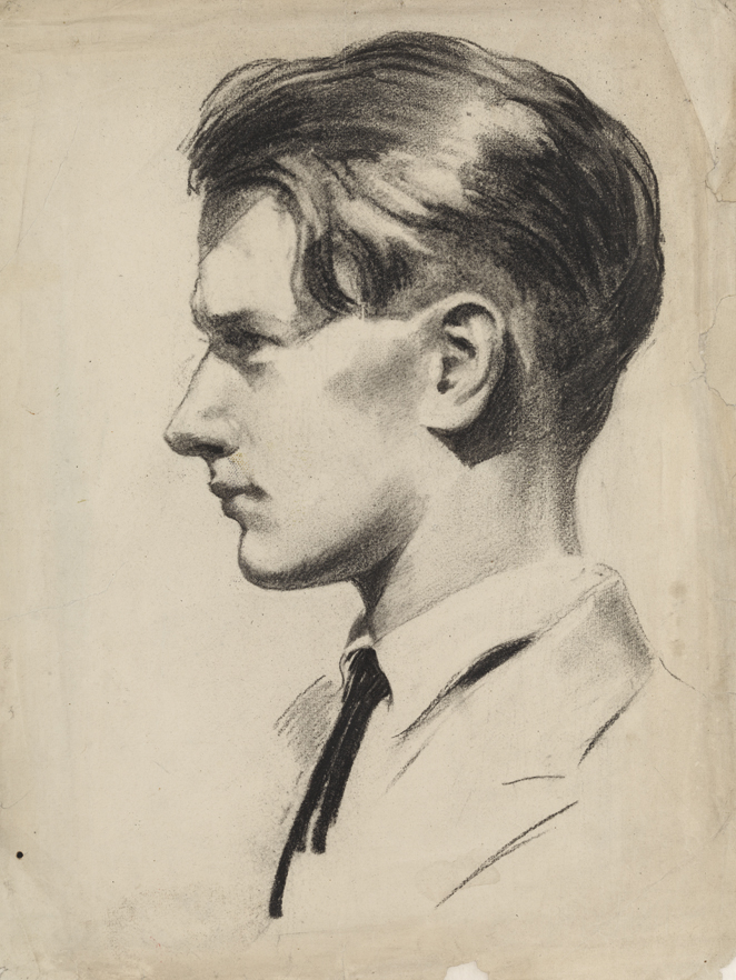 [Profile of a young man]