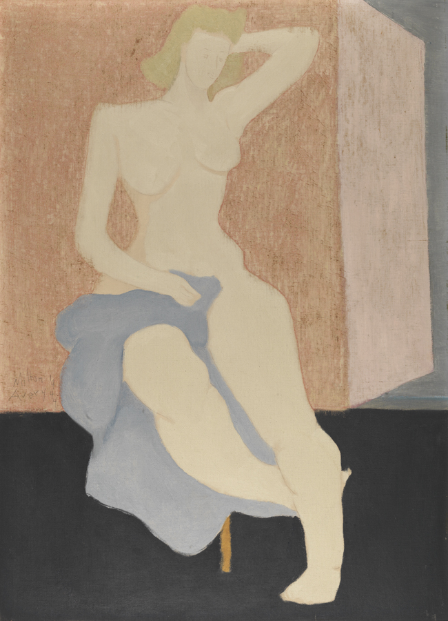 Nude with Blue Cloth 