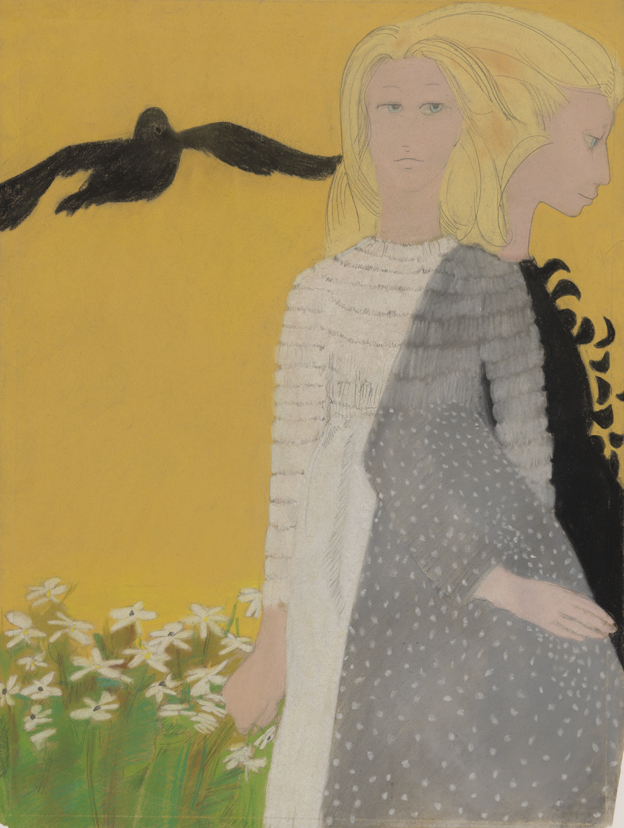 [Two women and a crow]