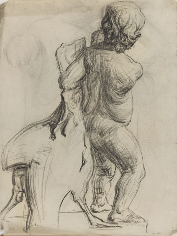 [Cast drawing: boy with Goose]