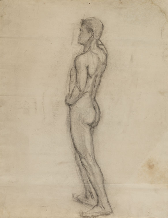 [Figure study: male standing]