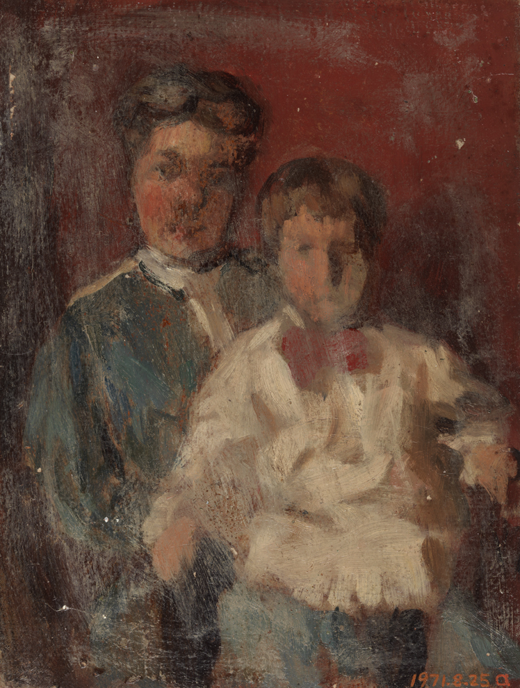 Seated Woman and Boy