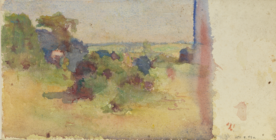 [Landscape], recto and verso