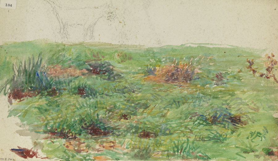 [Landscape with meadow] recto;  [Landscape with house] verso