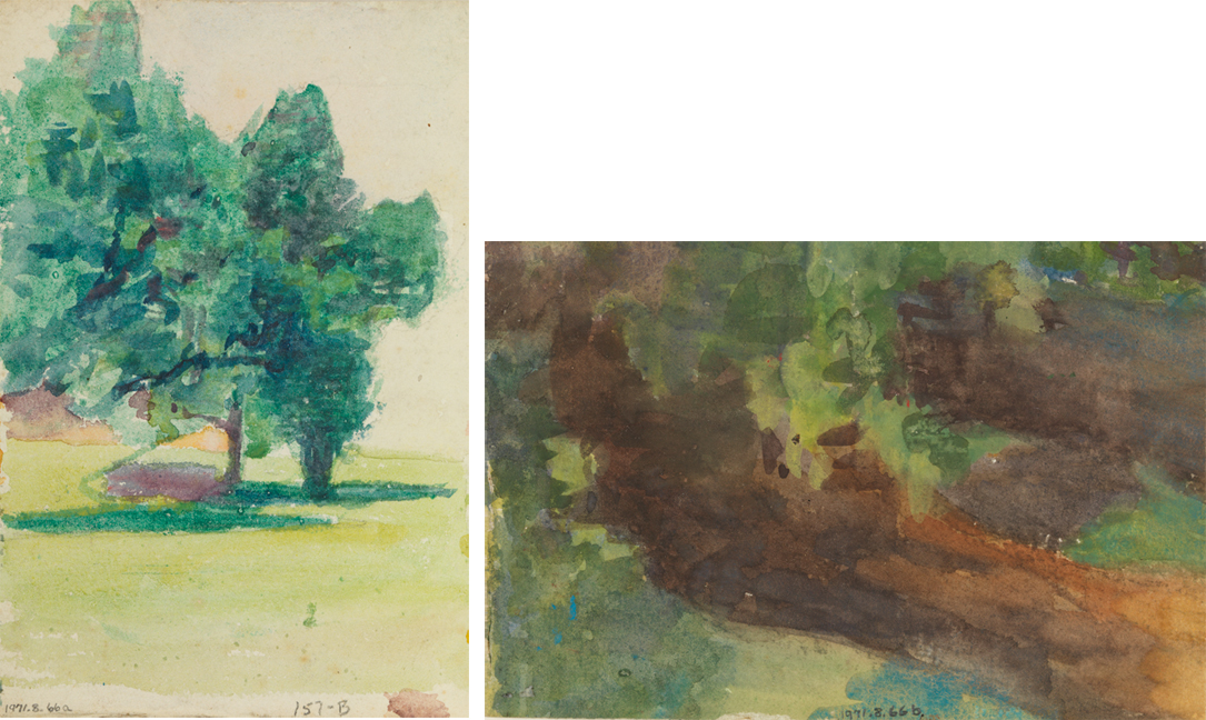 [Landscape], recto and verso