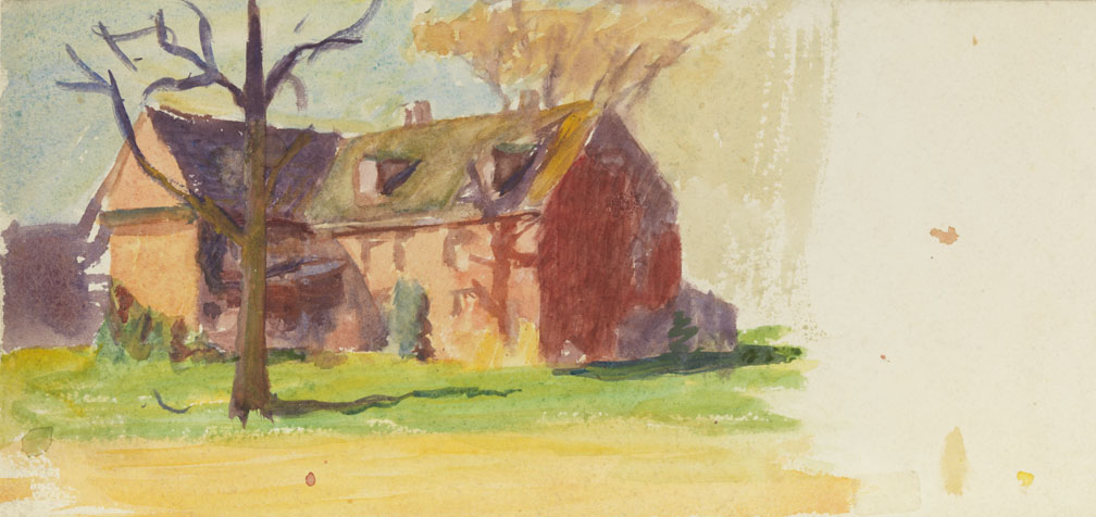 [Landscape with house]