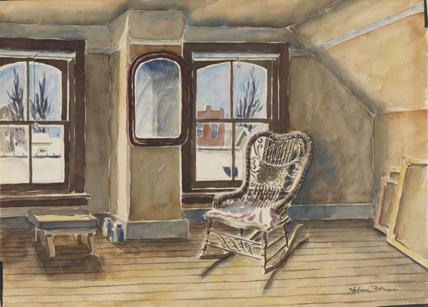 [Winter and roses (study)]