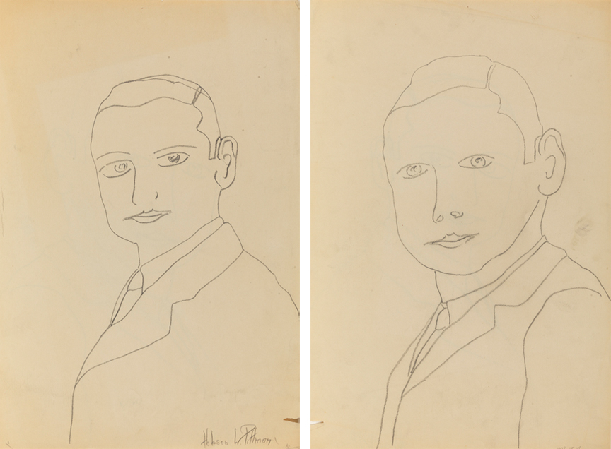 [Self-Portrait]  recto and verso