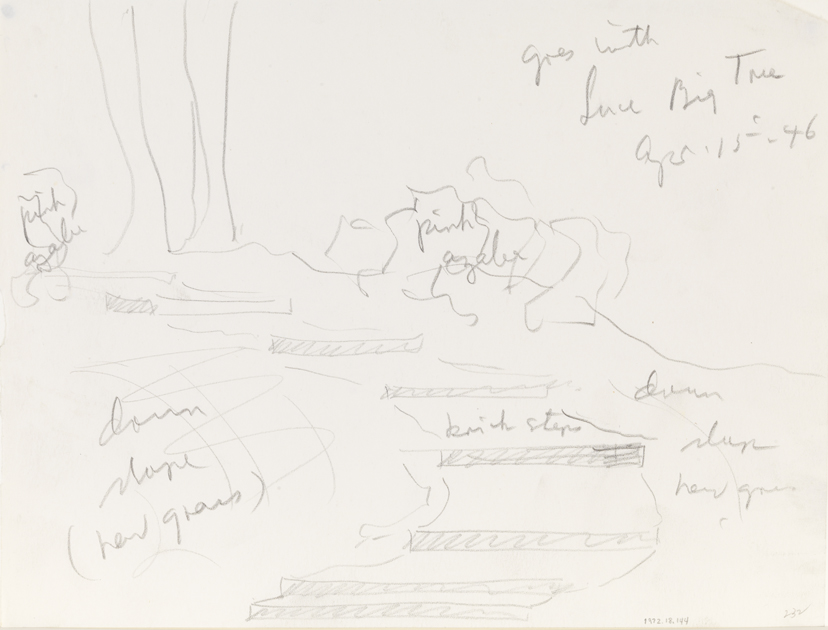 [Mepkin Plantation: garden stairway]