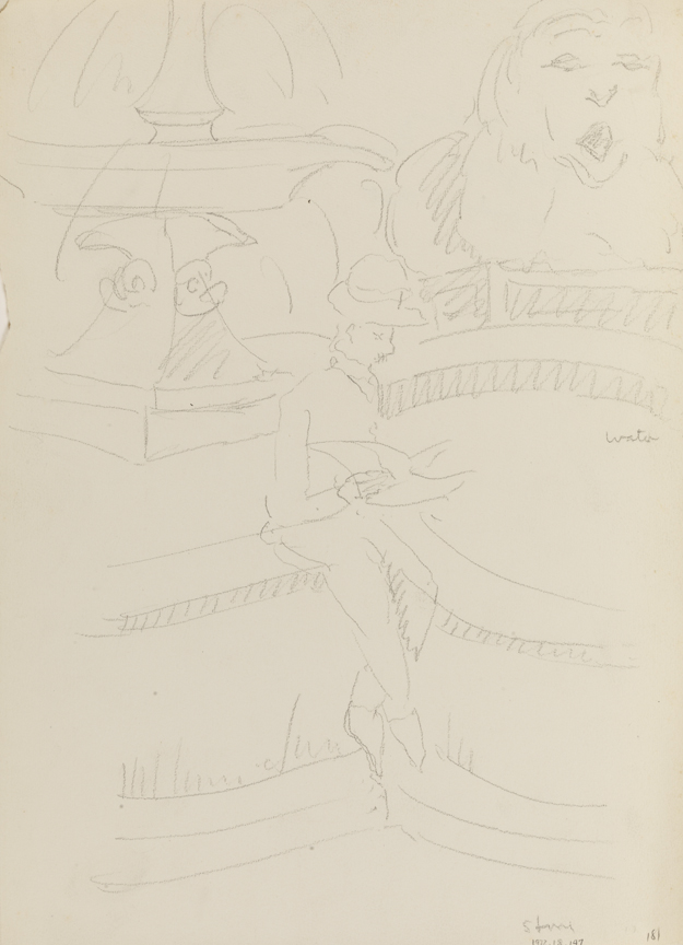 Man Reading, Trafalgar Square, London