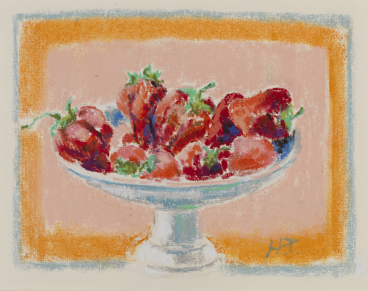 [Still life: strawberries in a compote]