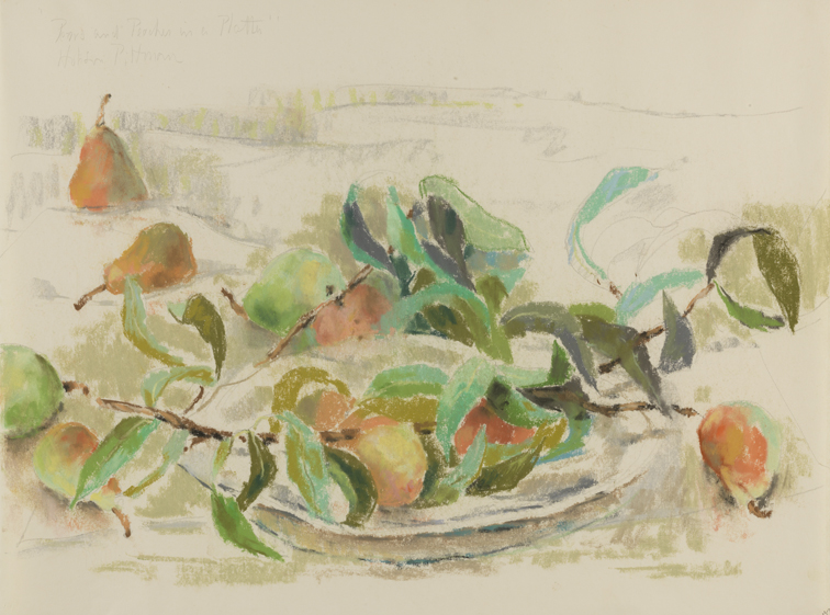 Pears and Peaches in a Platter