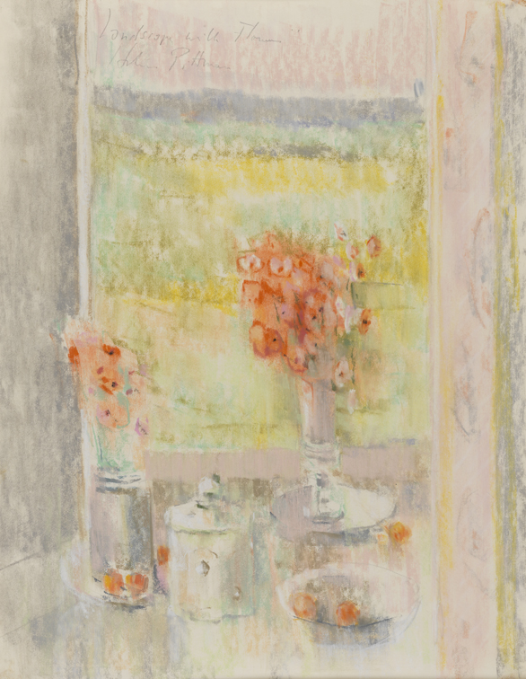 Landscape with Flowers