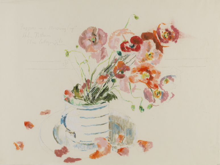 Poppies in a Measuring Cup