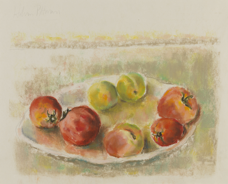 [Still life: fruit on plate]