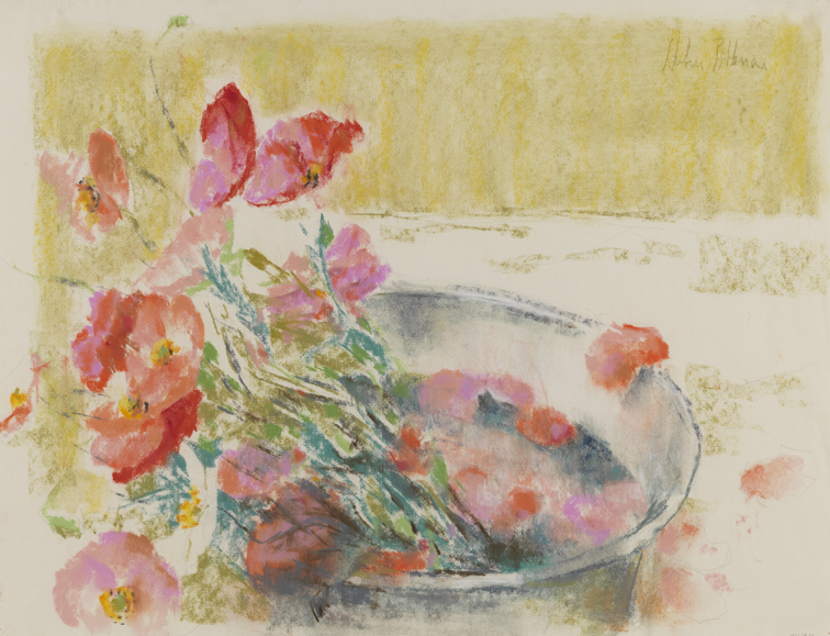 [Still life: poppies in basin]