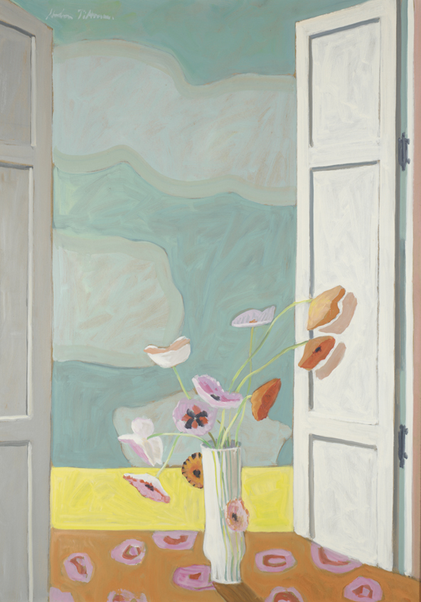 Poppies on a Windowsill 