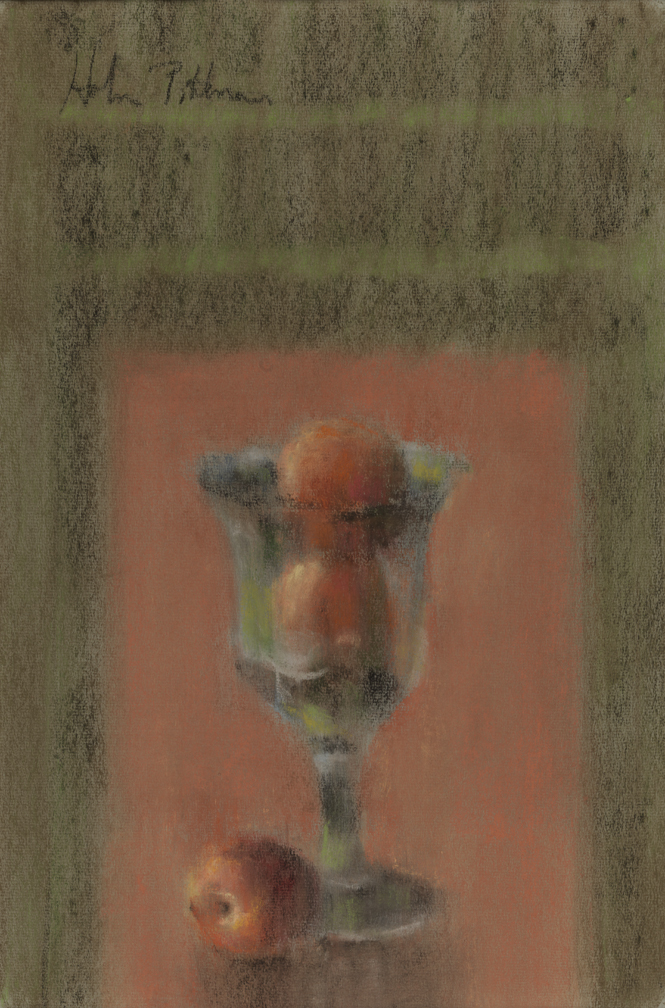 [Still life: peaches in a goblet]