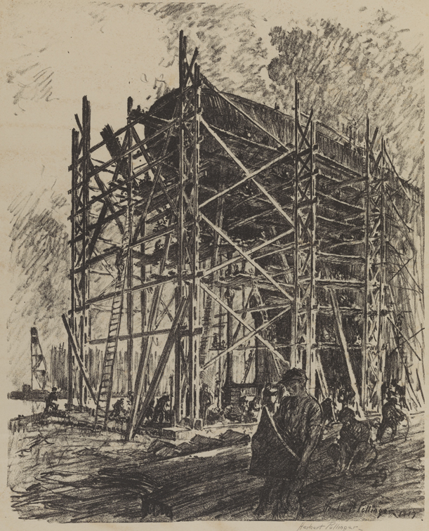 Building the Ship - The Stern, Hog Island