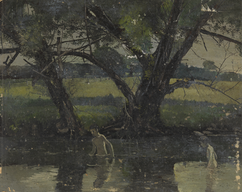 Landscape with Two Bathers 