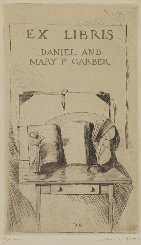 Bookplate of Daniel and Mary F. Garber