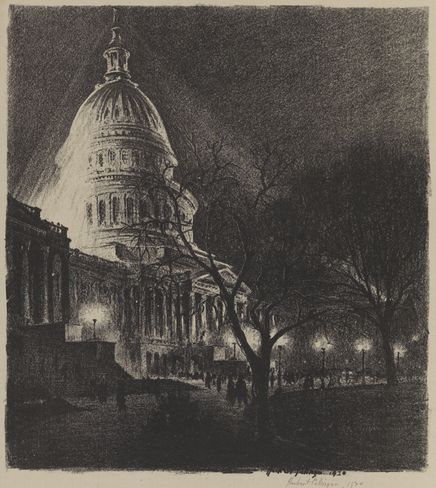 The Capitol at [Night] Washington