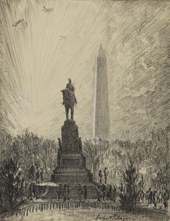 Sherman Statue & the Monument (Washington, D.C.)