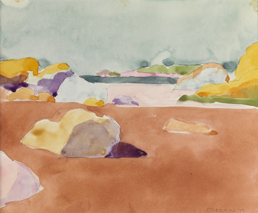 [Study for "West End Pond"]