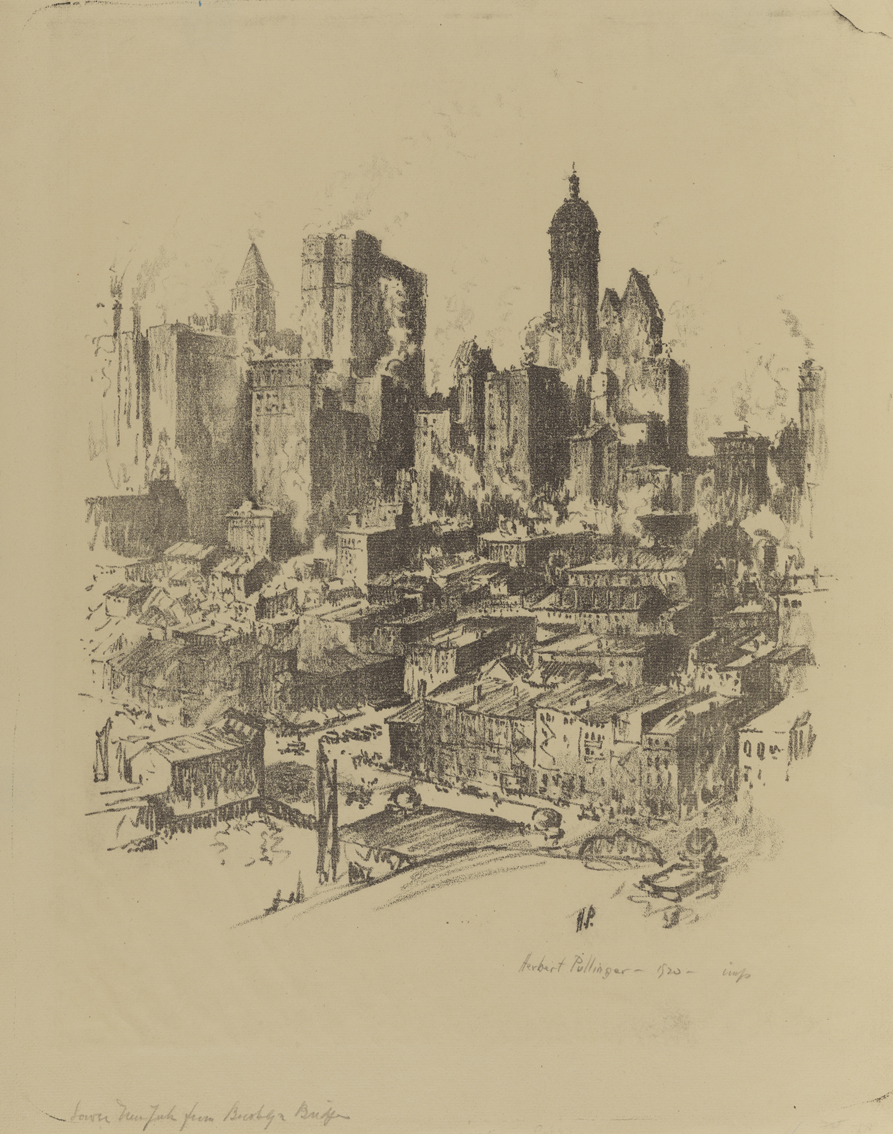 Lower New York from Brooklyn Bridge