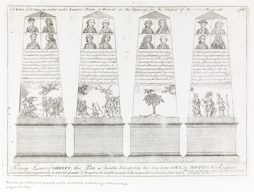 A View of the Obelisk Erected Under Liberty-Tree