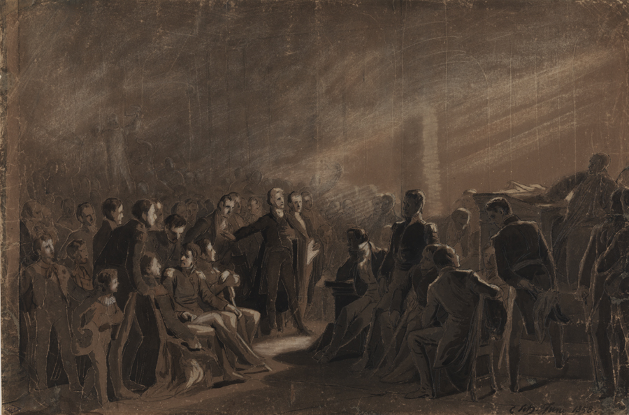 General Jackson before Judge Hall (study)