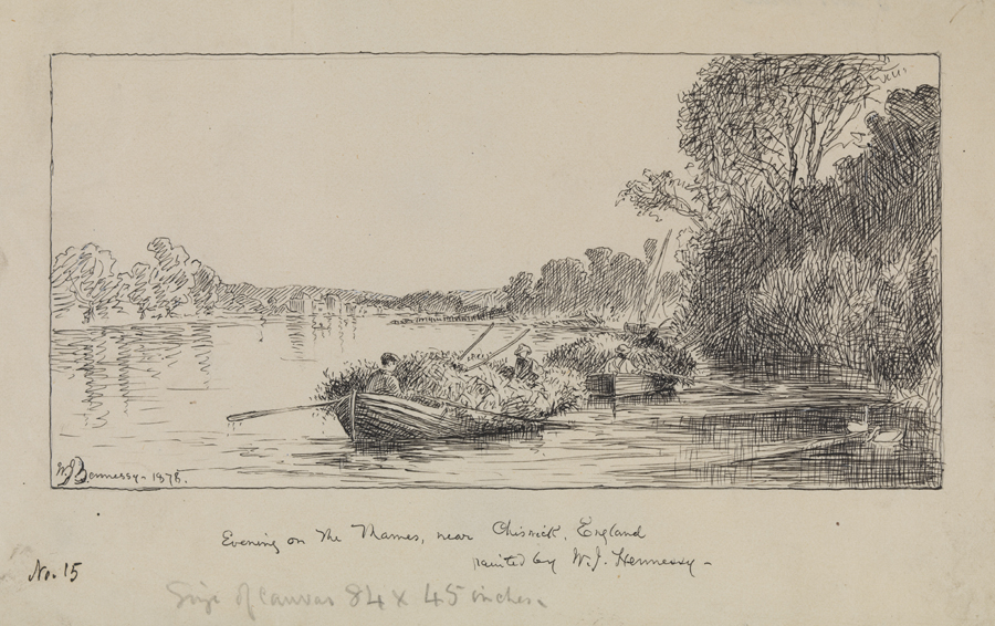 Evening on the Thames near Chiswick, England