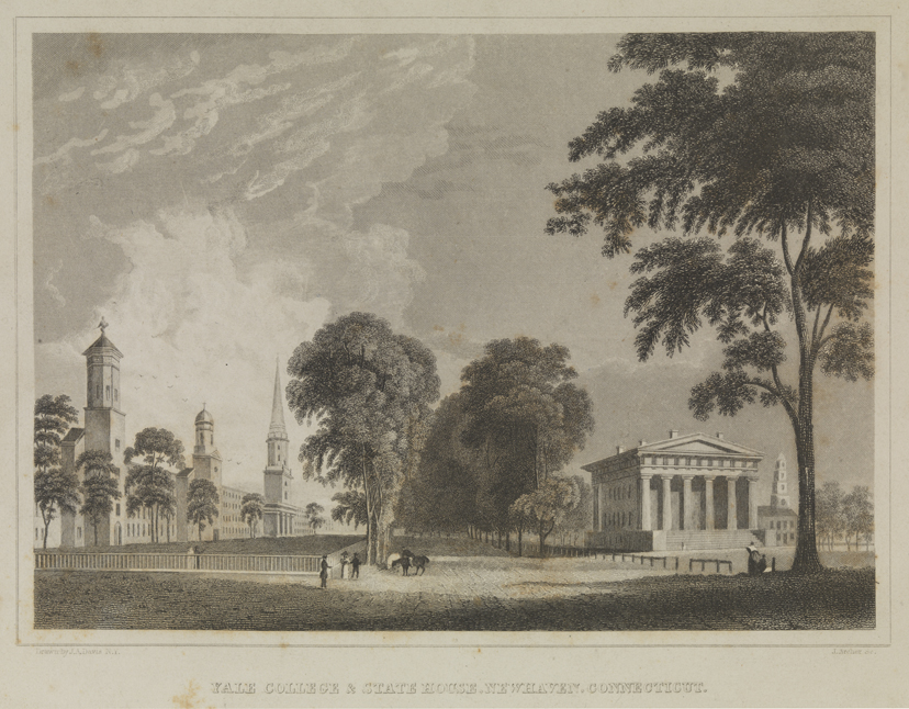 Yale College and State House, New Haven, Connecticut