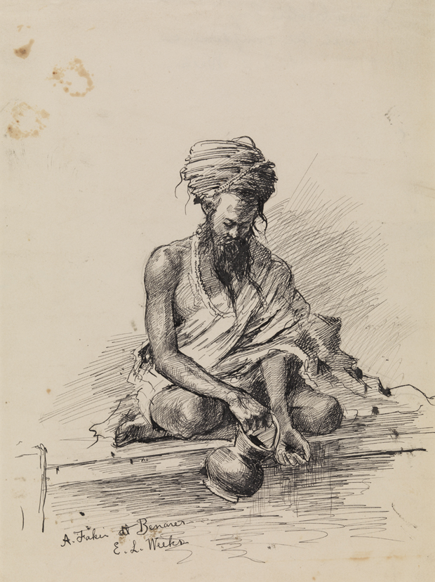 A Fakir at Benares (fragment from "The Mahrajah's Boat on the Ganges")