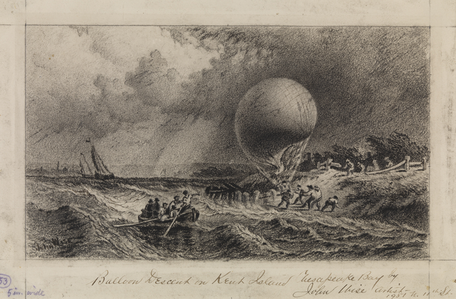 Balloon Descent on Kent Island Chesapeake Bay