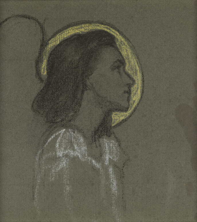 Study for Head of Angel