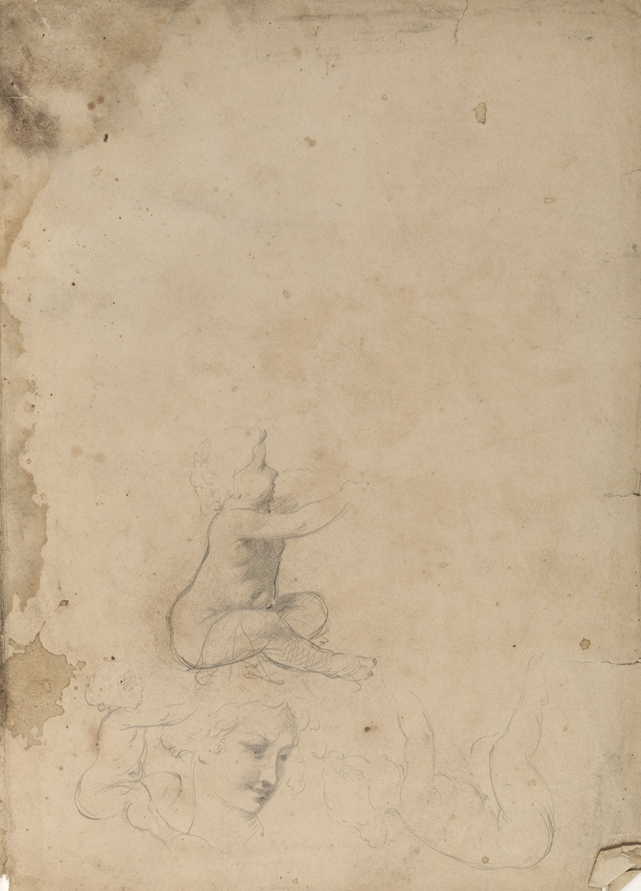 [Figure studies: child; woman's head]